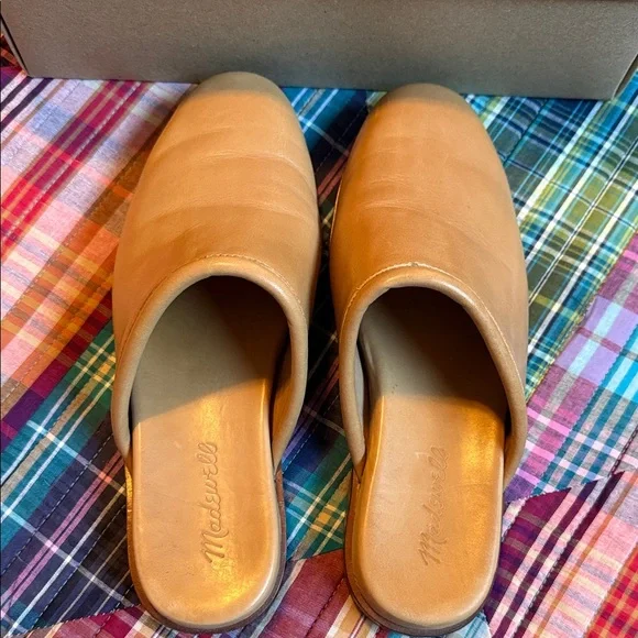Madewell Women's Tan Leather Mules - Picture 3 of 3